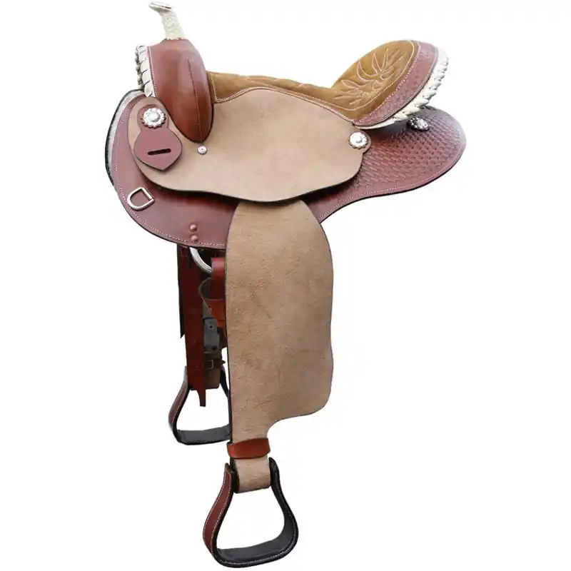 Neue Ware WESTERN SATTEL MODELL BARELL MIT ROHLEDERTEILE