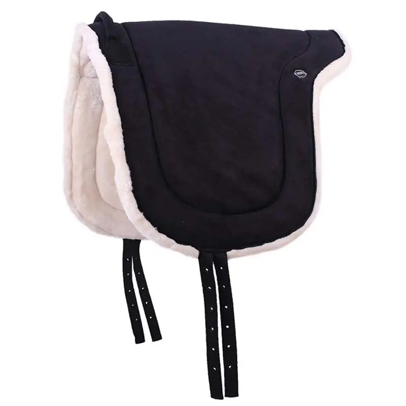 Bareback Pad QHP mit Griff und Kunstlammfell-Futter Bestpreis