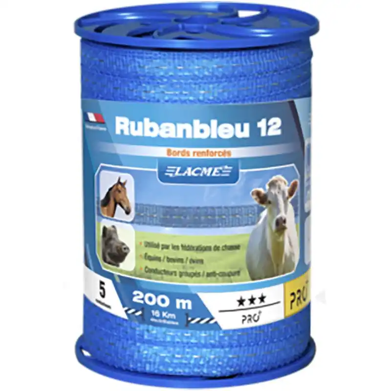Garantierte Lieferung ELEKTRISCHES BAND LACME RUBAN BLEU 12mm / 200 mt