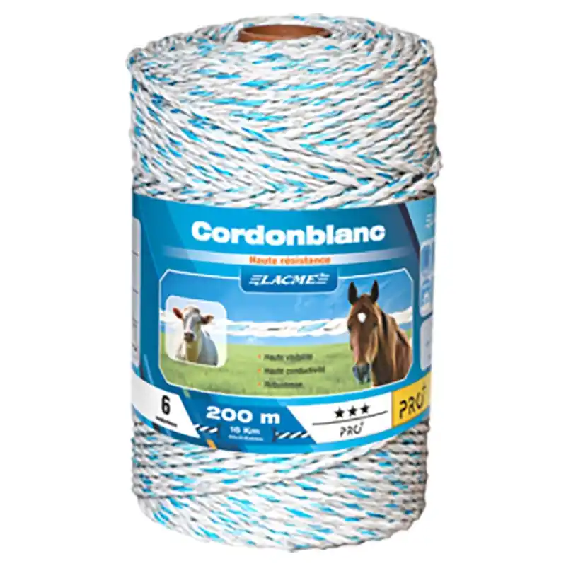 Preisreduziert ELEKTRISCHES KABEL LACME CORDONBLANC Ø 6mm / 200 mt