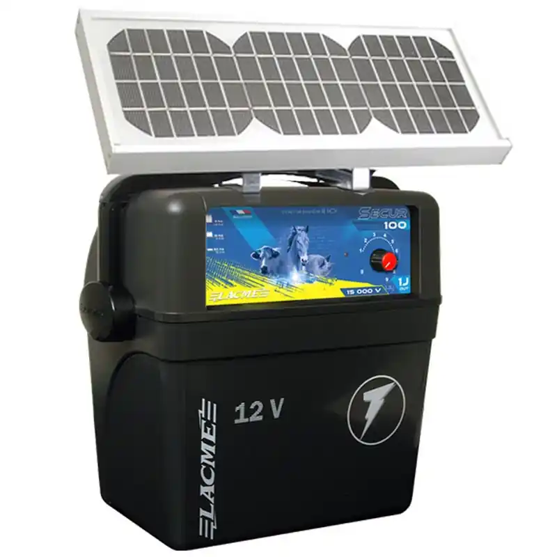 Wochenendangebot ELEKTROZAUNGERÄTS LACMÉ MODELL SECUR 100 SOLIS MIT INTEGRIERTEM SOLAR-PANEL