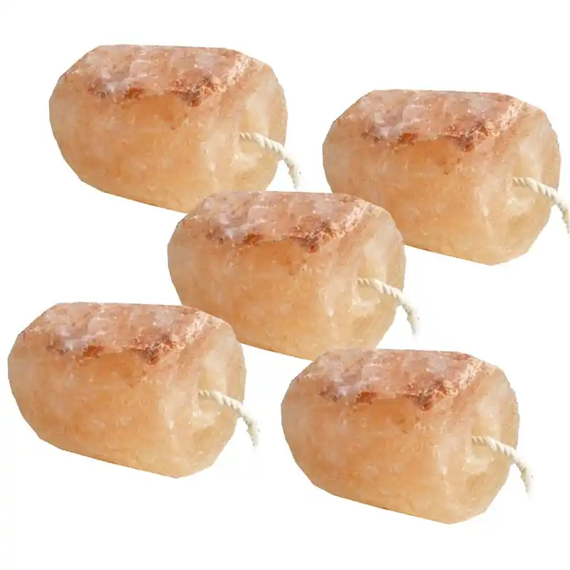 SATZ VON 5 STÜCK ROLLEN NATÜRLICHES MINERAL SALZ HIMALAYA 1,5 kg Schneller Versand