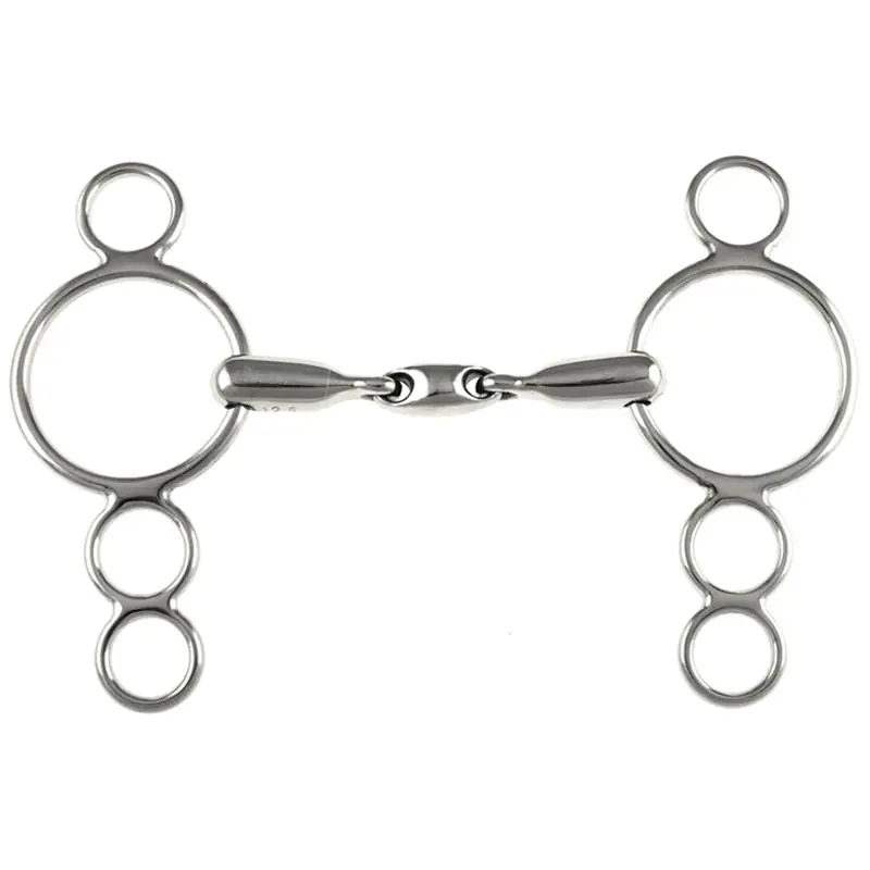 PESSOA GAG BIT EDELSTAHL-DOPPELGELENK 4 RING CHEEKS Angebot