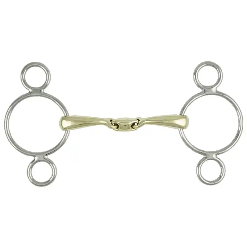 Sichere Zahlung PESSOA GAG BIT EDELSTAHL-DOPPELGELENK 3 RING CHEEKS METALAB