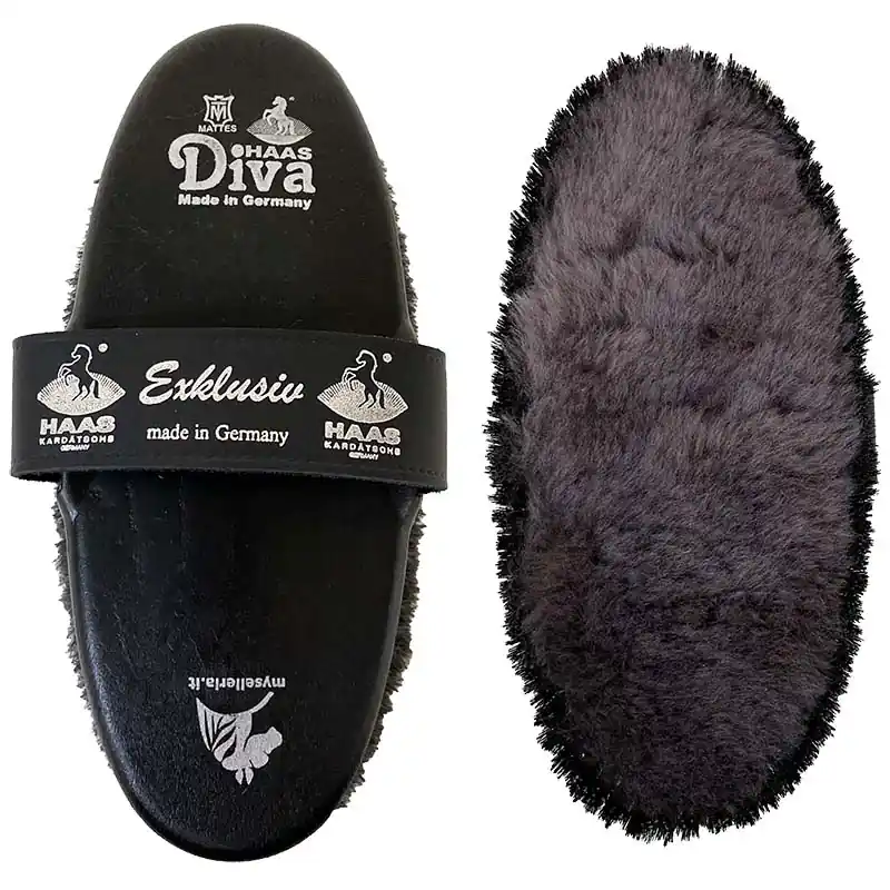 BÜRSTEN HAAS DIVA EXCLUSIVE MIT WOLLMATTE , MEDIUM 200X85 MM Markenware