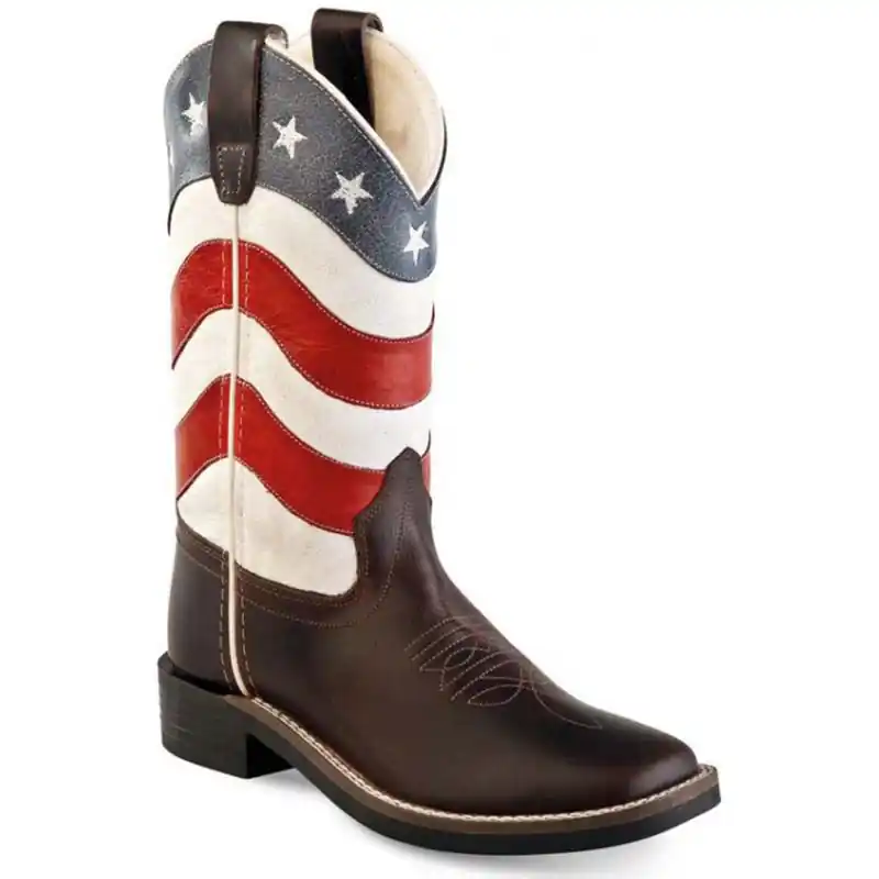 WESTERN JUNIOR und DAMEN STIEFEL FLAG USA OLD WEST Heißes Angebot