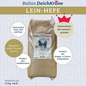 Markenware Balios Deichkrone Lein-Hefe für Pferde