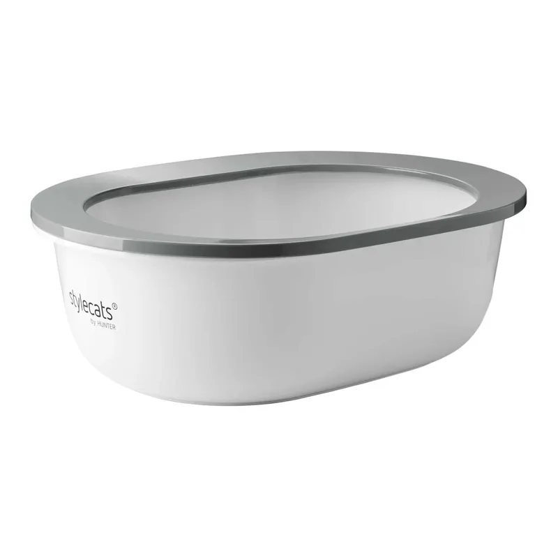 Angebot Stylecats by Hunter Katzentoilette Oglio - Melamin Weiss/Hellgrau