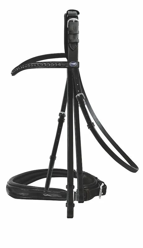 Ausverkauf Kandare Hubertus Schmidt Black Edition | silber | schwarz | WB | PAS0021