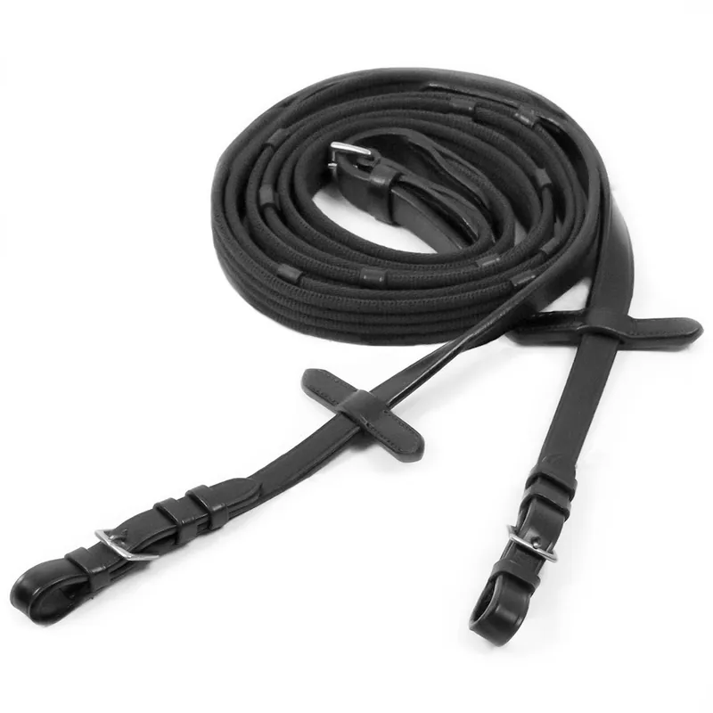 Kracherpreis Gurtzügel mit Schnalle | black/silver | Warmblut | SMS009