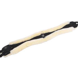 Konturgurt lang Lammfell anatomisch | 125cm | schwarz/natur | CHR0009.1 Bestseller