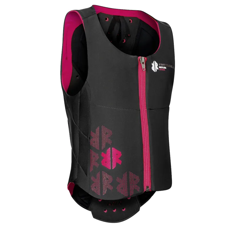 Kinder Sicherheitsweste Ballistic Vest Junior | black - neon pink | 152 | KOM04.4 Knallerangebot