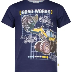Kostenloser Rückversand Jungs T-Shirt Print glowing Worker | true navy | 128/134 | SAL25105.3