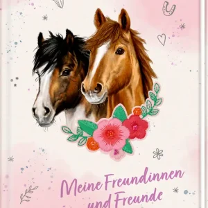 Heißes Angebot Freundebuch m.Blüten-P.: Pferdefreunde - Meine Fr. & Freunde | COP95983