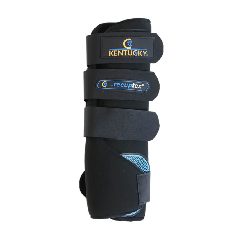 Zertifiziert Kentucky Horsewear Guêtres d'écurie magnétiques Recuptex Housse extérieure - schwarz, links