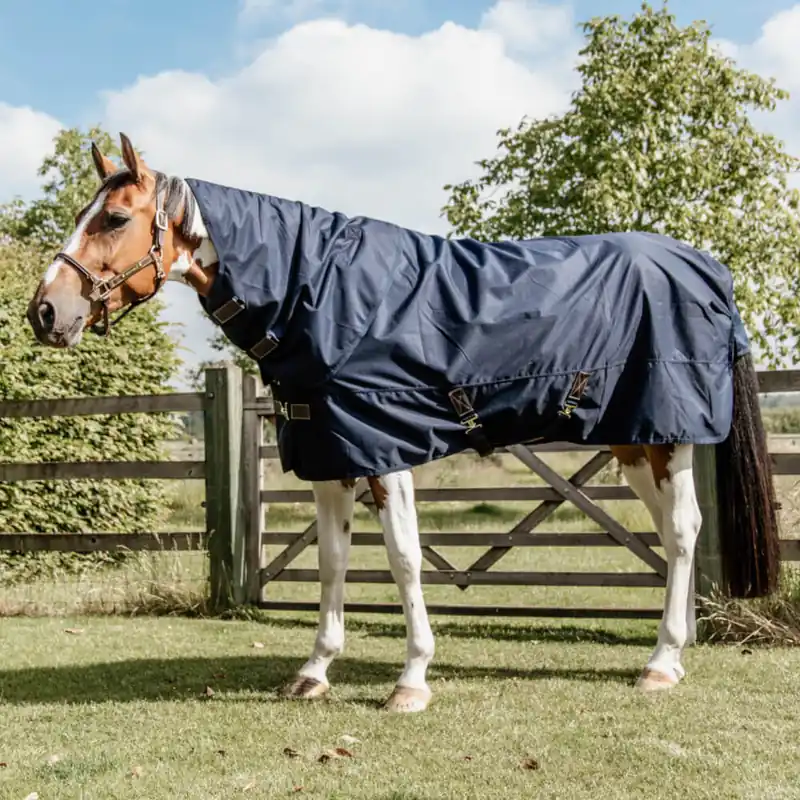 Begrenztes Angebot Kentucky Horsewear Couverture d'extérieur All Weather Hurricane 150g - Marine - black, 125