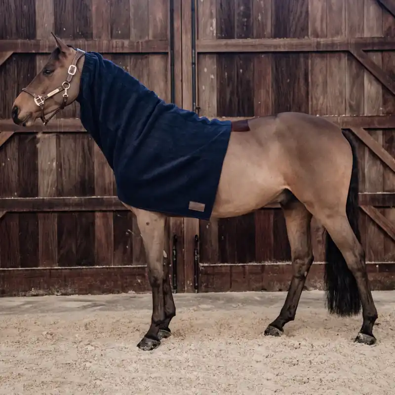 Versand Am Gleichen Tag Kentucky Horsewear - Couvre-cou en laine polaire pour chevaux - Schwarz, Full
