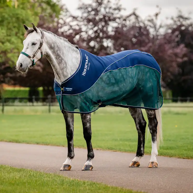 Ausverkauf Chemise séchante Horseware Signature Sport - Navy/Hunter Green, 125
