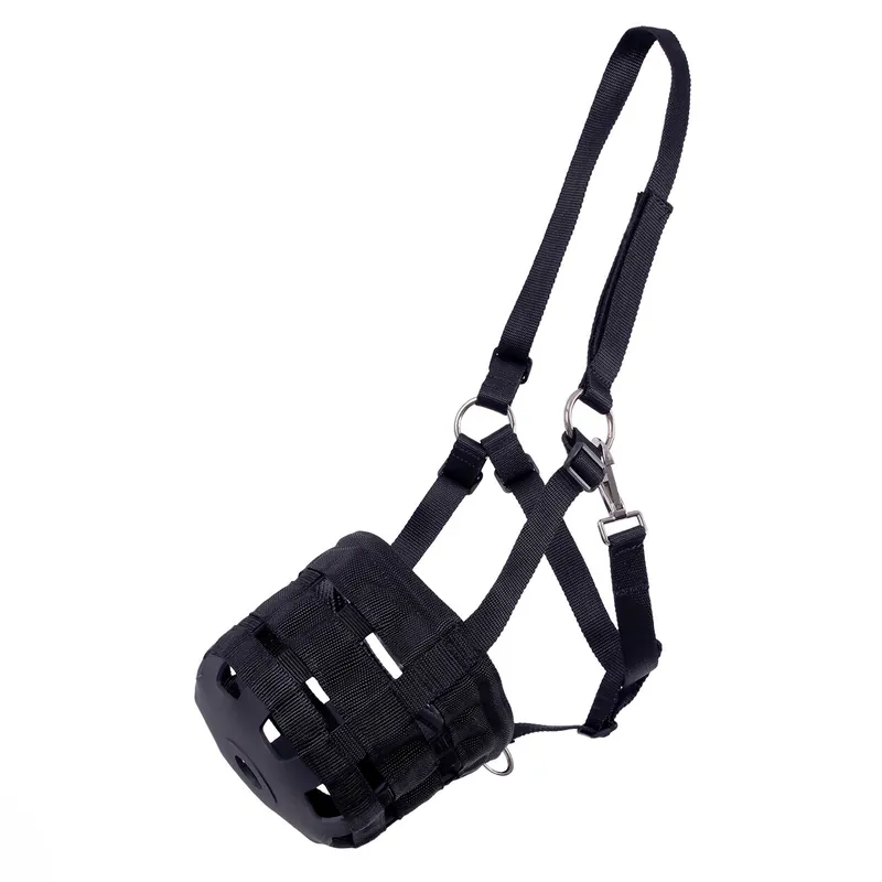 Billig QHP Grazing Muzzle - Schwarz, Full