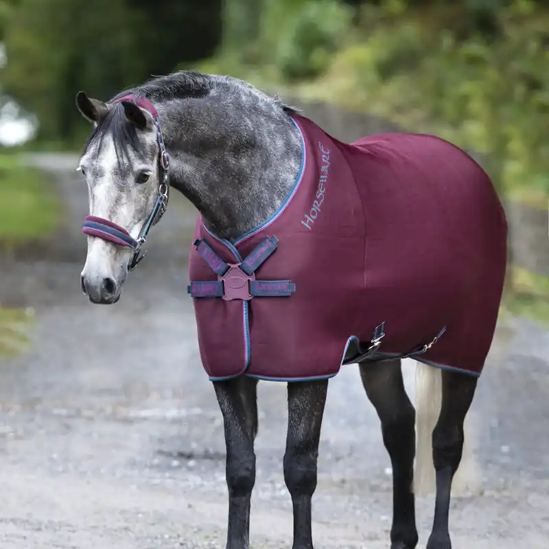 Heißes Angebot Horseware Rambo Airmax Cooler Disc Front - Burgundy , 100