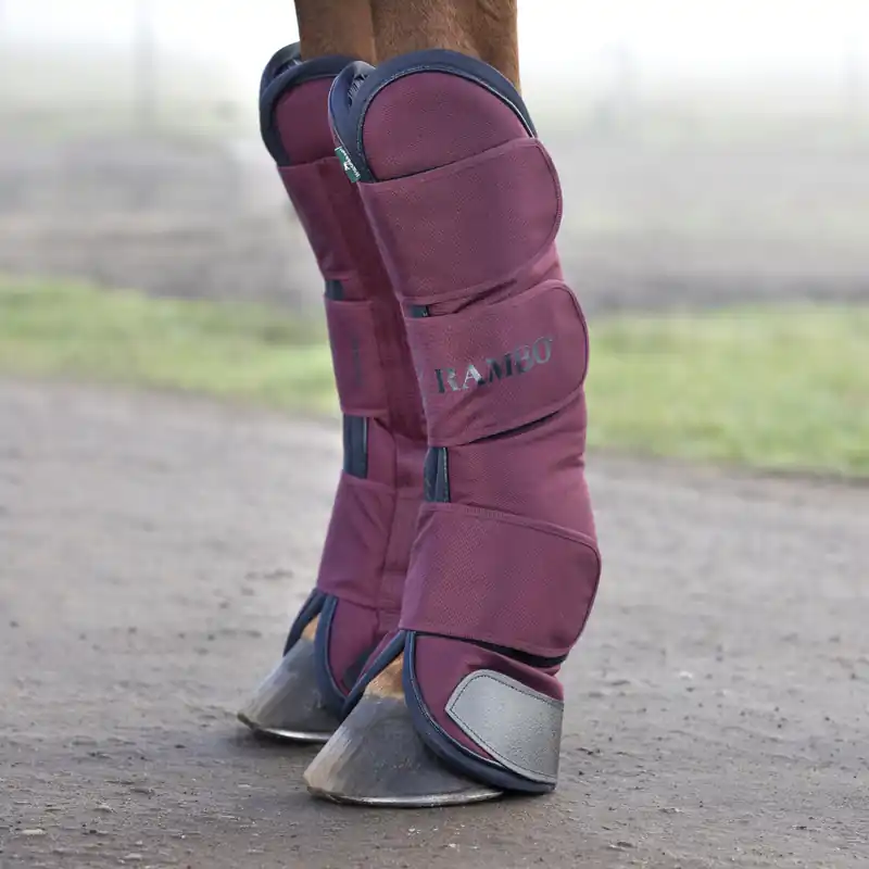 Neue Ware Horseware Rambo Travel Boots - Burgundy , Pony