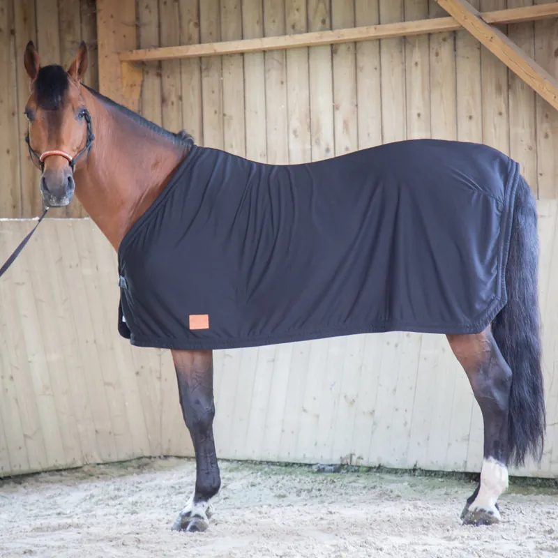 Bestpreis Equithème Paddock Séchante Abschwitzdecke  - schwarz, 155