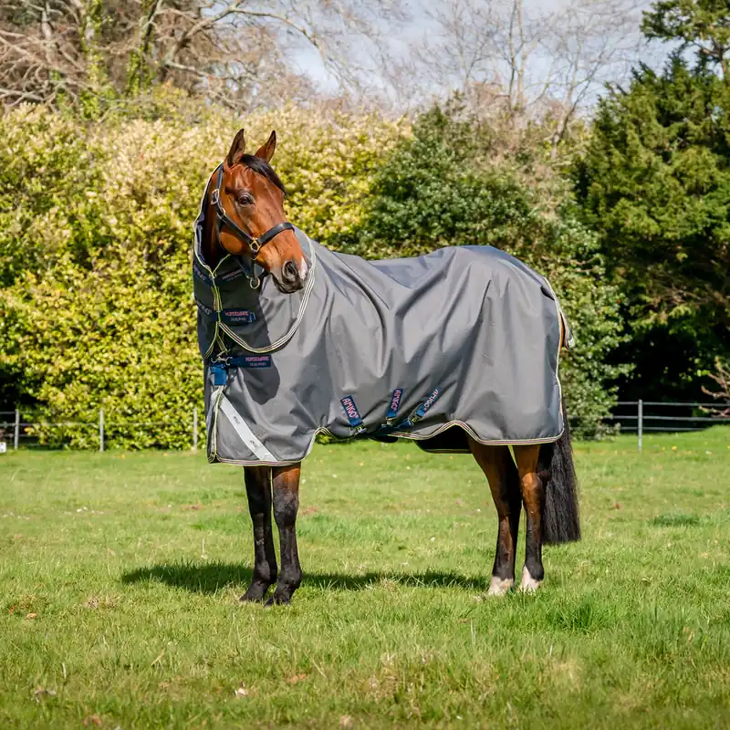Wochenendangebot Horseware Amigo Bravo 12 Plus Lite 0g - Black/Titanium Grey/Silver, 140