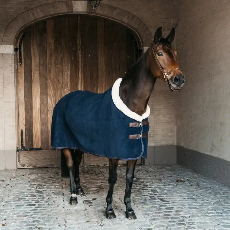 Versand Am Gleichen Tag Kentucky Horsewear Fleece Show Rug Heavy - Navy, 110