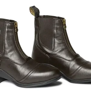 mountain horse damen reitstiefelette veganza front zip paddock 38 brown Kostenfreie Lieferung