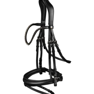 Zertifiziert waldhausen x line trensenzaum favourite schwarz warmblut