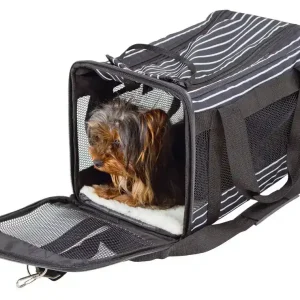 Saisonangebot kerbl tragetasche cuba 52x30x30 cm schwarz weiss