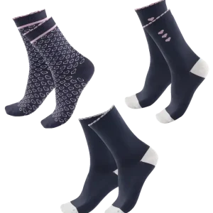 Bestpreis Reitsocken Kinder Lucky Heart in nachtblau