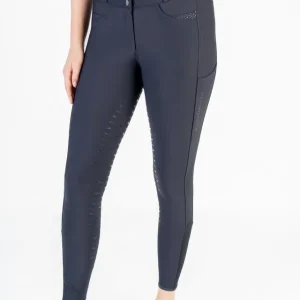 Reithose Damen Noelle Vollgrip in dark blue Mega-Angebot
