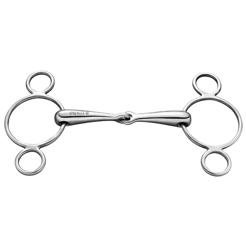 3-Ring Gebiss, einfach gebrochen, 18 mm Mega-Angebot